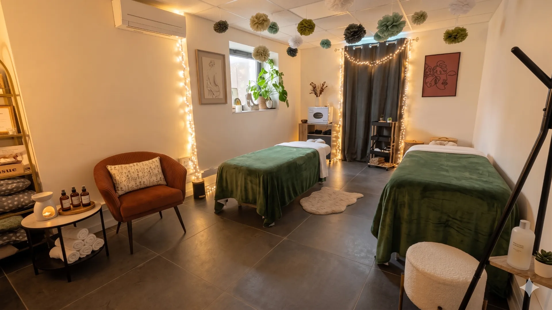 Intérieur du cabinet Fondamental Massage à Saint-Privat
